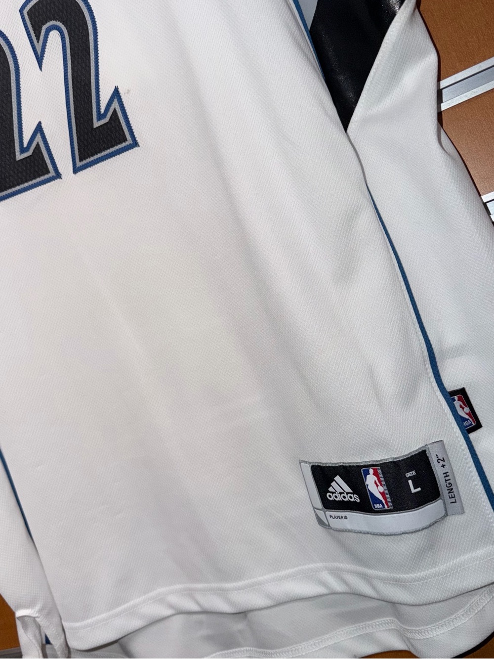 Adidas NBA WOLVES Brewer #22 Basketball Jersey with Blue and Black Accents